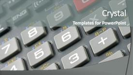  Presentation with calculator - PPT layouts with close up of a calculator background and a gray colored foreground