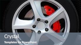  Presentation with car brake - Slide deck enhanced with close up of a car background and a gray colored foreground