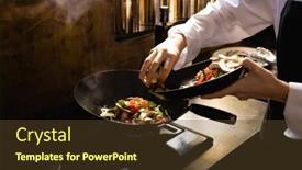  Presentation with retirement - Presentation theme consisting of close-up-of-a-caucasian background and a tawny brown colored foreground