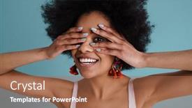  Presentation with cheerful - PPT theme enhanced with close-up-of-a-cheerful background and a coral colored foreground