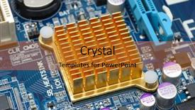  Presentation with motherboard - Presentation with close up of a chipset background and a gold colored foreground