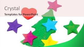  Presentation with play dough - Colorful presentation enhanced with made out of play dough backdrop and a lemonade colored foreground