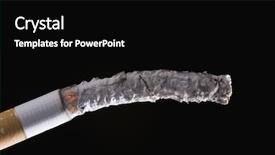  Presentation with cigarette - Cool new presentation with close-up of a cigarette with ash backdrop and a black colored foreground