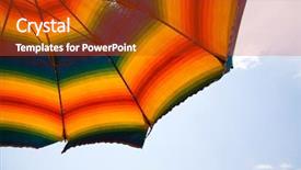  Presentation with football blue colors - Presentation featuring close up of a colorful background and a crimson colored foreground