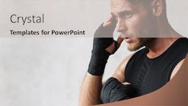  Presentation with kickboxing - Beautiful PPT layouts featuring close-up-of-a-confident backdrop and a soft green colored foreground