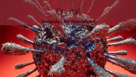  Presentation with corona virus - PPT layouts consisting of close-up-of-a-covid background and a tawny brown colored foreground