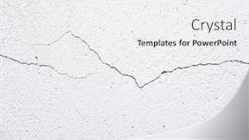  Presentation with concrete cracked - Beautiful theme featuring close-up-of-a-cracked backdrop and a white colored foreground