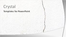  Presentation with concrete cracked - PPT theme enhanced with close-up-of-a-cracked background and a pink colored foreground