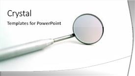  Presentation with mirror - Presentation theme with close-up of a dental background and a white colored foreground