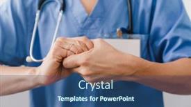  Presentation with female - Slide deck with close-up-of-a-female background and a ocean colored foreground