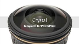  Presentation with lens - Theme consisting of close-up-of-a-fisheye background and a dark gray colored foreground