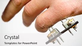  Presentation with carbon - Audience pleasing PPT layouts consisting of close up of a fractured backdrop and a white colored foreground