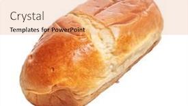  Presentation with bread - Slides enhanced with close-up-of-a-fresh and a coral colored foreground