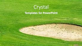  Presentation with golf course - Cool new theme with close-up-of-a-golf backdrop and a shamrock green colored foreground