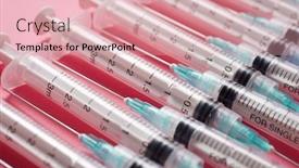  Presentation with pink - Cool new PPT layouts with close-up-of-a-group backdrop and a coral colored foreground