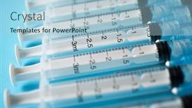  Presentation with blue - Presentation design having close-up-of-a-group background and a light blue colored foreground