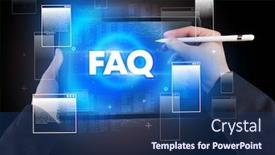  Presentation with tablet - Colorful slide set enhanced with close-up-of-a-hand backdrop and a ocean colored foreground