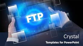  Presentation with modern medicine cardiology concept mixed - Slide set consisting of close-up-of-a-hand background and a ocean colored foreground