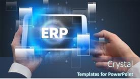  Presentation with erp technology - Amazing PPT layouts having close-up-of-a-hand backdrop and a ocean colored foreground