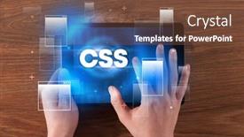  Presentation with css - PPT theme having close-up-of-a-hand background and a tawny brown colored foreground