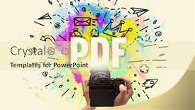  Presentation with digital - Beautiful PPT layouts featuring close-up-of-a-hand backdrop and a blonde colored foreground