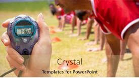  Presentation with timer - PPT theme enhanced with close-up-of-a-hand background and a lemonade colored foreground