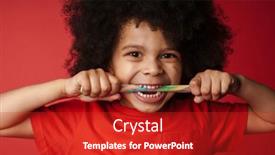  Presentation with cotton candy - Beautiful slides featuring close-up-of-a-happy backdrop and a crimson colored foreground