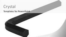  Presentation with violin key - Presentation theme featuring close-up-of-a-hex background and a white colored foreground