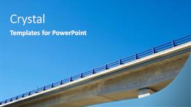  Presentation with highway - Presentation theme consisting of close-up-of-a-highway background and a teal colored foreground