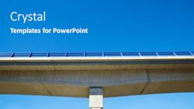  Presentation with highway - Presentation theme with close-up-of-a-highway background and a gray colored foreground