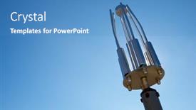  Presentation with lightning - Cool new presentation theme with close-up-of-a-lightning backdrop and a teal colored foreground