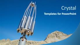  Presentation with lightning - Colorful theme enhanced with close-up-of-a-lightning backdrop and a ocean colored foreground