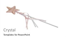  Presentation with magic wand - Theme featuring close-up-of-a-magic background and a white colored foreground