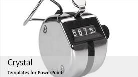  Presentation with mechanical - Amazing presentation having close-up of a mechanical counter backdrop and a light gray colored foreground