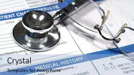  Presentation with history - Presentation theme enhanced with close up of a medical background and a light blue colored foreground