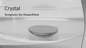  Presentation with mercury - Presentation having close-up of a mercury background and a light gray colored foreground