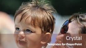  Presentation with mom baby - Audience pleasing presentation theme consisting of close-up-of-a-mom backdrop and a  colored foreground