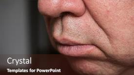  Presentation with wrinkle - Theme having close-up-of-a-nasolabial background and a tawny brown colored foreground