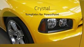  Presentation with muscle - Cool new PPT layouts with close-up-of-a-new backdrop and a yellow colored foreground