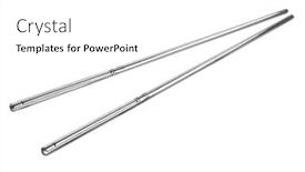  Presentation with chopsticks - Amazing slides having close-up-of-a-pair backdrop and a white colored foreground