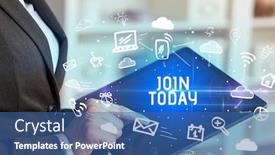  Presentation with object detection using deep neural networks - Presentation with close-up-of-a-person background and a ocean colored foreground