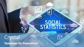  Presentation with networking - Audience pleasing PPT theme consisting of close-up-of-a-person backdrop and a teal colored foreground