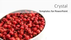  Presentation with peppers - Audience pleasing theme consisting of close-up-of-a-pink backdrop and a white colored foreground