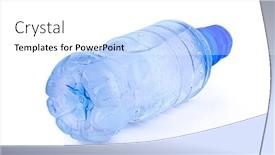  Presentation with plastic bottle - Cool new PPT theme with soda bottles - close up of a plastic backdrop and a white colored foreground