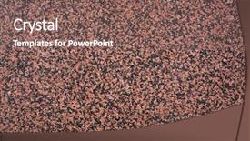  Presentation with granite - Slides with up of a polished red background and a violet colored foreground