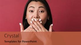  Presentation with asian - PPT theme enhanced with close-up-of-a-pretty background and a red colored foreground