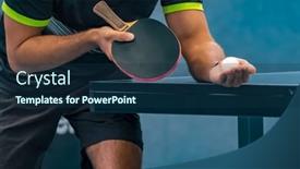  Presentation with table tennis - Presentation design consisting of close-up-of-a-professional background and a  colored foreground
