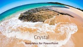  Presentation with spilling - Audience pleasing PPT theme consisting of close-up-of-a-reef backdrop and a lemonade colored foreground