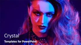  Presentation with rock star - PPT theme enhanced with close-up-of-a-rock background and a navy blue colored foreground