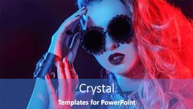  Presentation with dispute rock star - Presentation theme consisting of close-up-of-a-rock background and a teal colored foreground